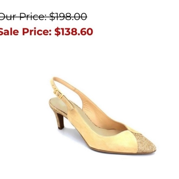 Brenda Zaro Point Toe Sling Back Heels - Picture 15 of 16